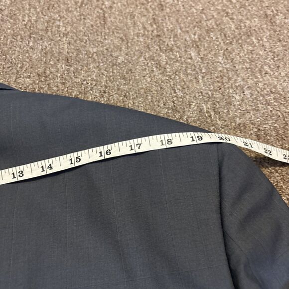 Christian Dior Monsieur USA Wool Sport Coat Mens 41R Grey Blazer Suit Jacket - Picture 11 of 12